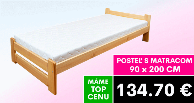 Posteľ Eda 90x200 cm s matracom