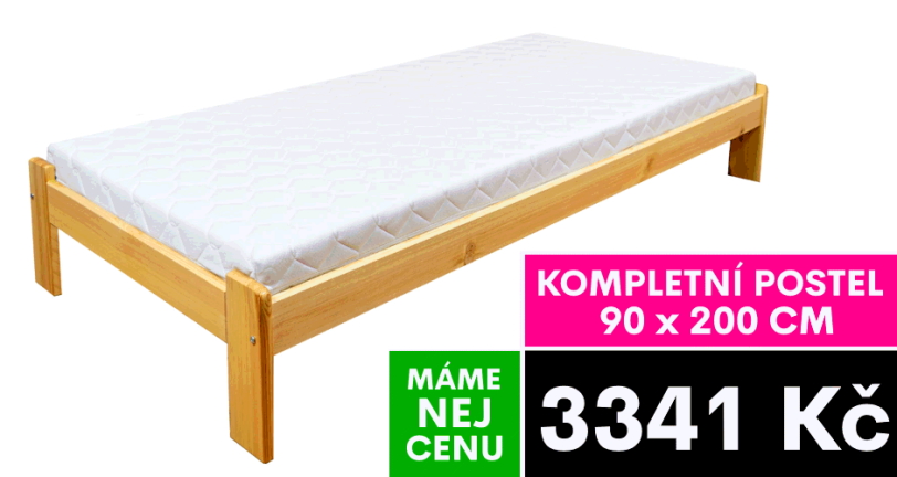 Postel Max 90x200 cm s matrací