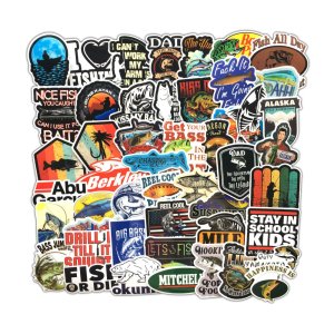51 ks barevných samolepek na skateboard, snowboard, notebook, kytaru, ap., materiál vinyl, laminovaný povrch, odolné vůči vyblednutí, voděodolné. FISH STICKERS 51 ks barevných samolepek na skateboard, snowboard, notebook, kytaru, ap., materiál vinyl, laminovaný povrch, odolné vůči vyblednutí, voděodolné. FISH STICKERS