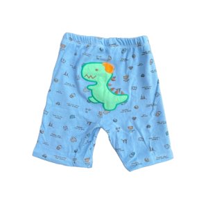 Dětské bavlněné kraťasy s nášivkou Dino 1 Dětské bavlněné kraťasy s nášivkou Dino 1