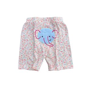 Dětské bavlněné kraťasy s nášivkou Slůně 2 Dětské bavlněné kraťasy s nášivkou Slůně 2