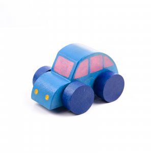 Dřevěná dětská hračka AUTÍČKO BEETLE modré Dřevěná dětská hračka AUTÍČKO BEETLE modré