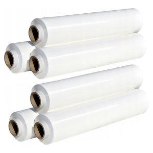 Fixační strečová fólie bílá, 500 mm, 23 µm, 204 m, 2,35 kg, 6 ks Fixační strečová fólie bílá, 500 mm, 23 µm, 204 m, 2,35 kg, 6 ks