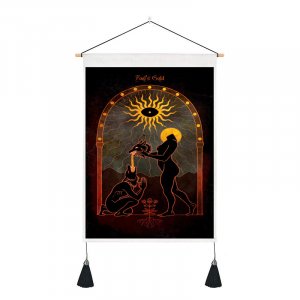 Tapiserie se střapci 35x50 cm, nástěnná dekorace SPIRIT 4 Tapiserie se střapci 35x50 cm, nástěnná dekorace SPIRIT 4