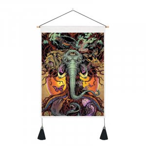 Tapiserie se střapci 35x50 cm, nástěnná dekorace SPIRIT 1