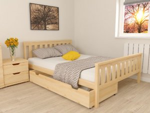 Postel Praga 120x200 cm , přírodní, bez postelového roštu Postel Praga 120x200 cm , přírodní, bez postelového roštu