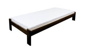Dřevěná postel z masivu MAX 80x200, ořech, rošt, matrace VITAL Dřevěná postel z masivu MAX 80x200, ořech, rošt, matrace VITAL
