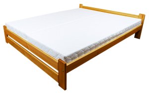 Postel z masivu Eda 120x200 cm, barva olše, dvoulůžková, s roštem Postel z masivu Eda 120x200 cm, barva olše, dvoulůžková, s roštem