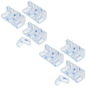 Sada 32 ks průhledné chrániče hran, nalepovací rohové chrániče Sada 32 ks průhledné chrániče hran, nalepovací rohové chrániče