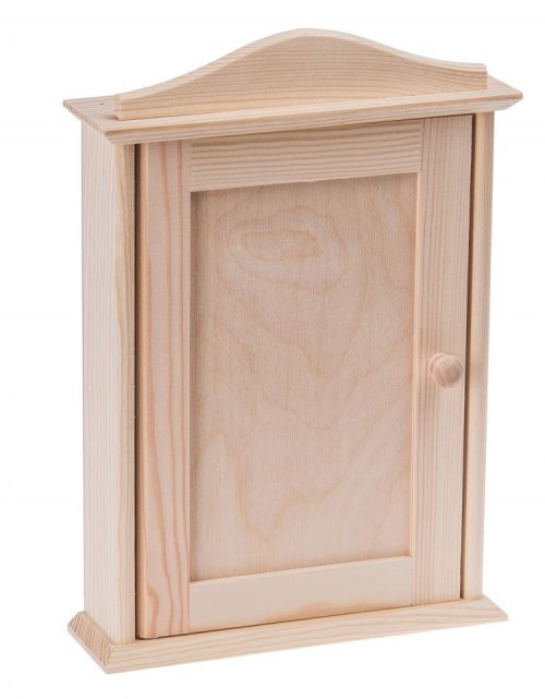 Dřevěná skříňka na klíče 30x20x6 cm, borovice