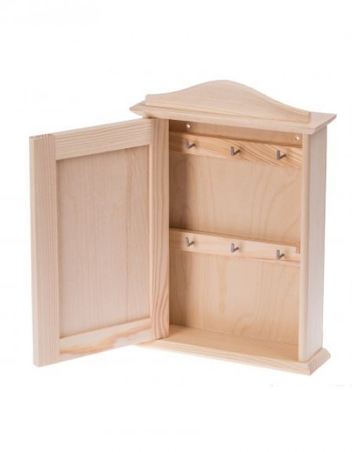  Dřevěná skříňka na klíče 30x20x6 cm, borovice