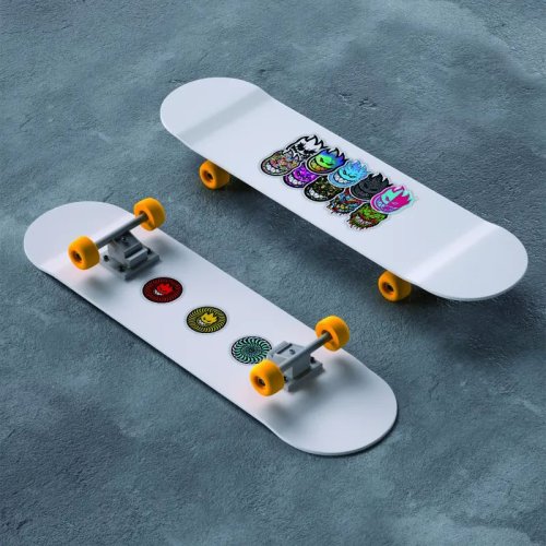 50 ks barevných samolepek na skateboard, snowboard, notebook, kytaru, ap., materiál vinyl, laminovaný povrch, odolné vůči vyblednutí, voděodolné. FIRE STICKERS