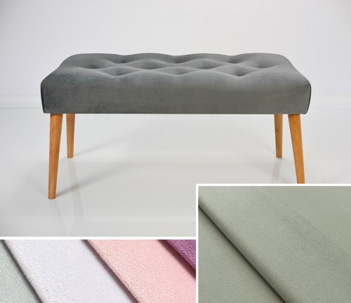 Čalouněná lavice DIANA 110x30x42 cm, barva béžová