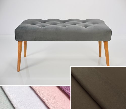 Čalouněná lavice DIANA 90x30x42 cm, barva bronzová