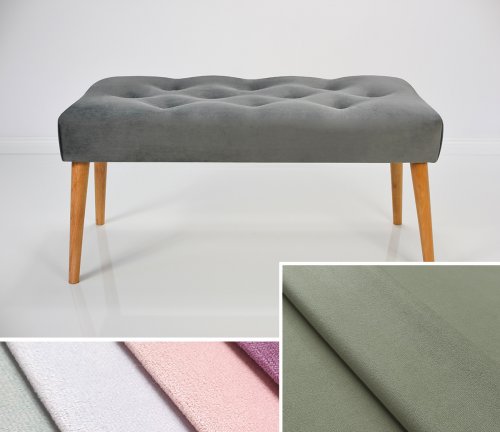 Čalouněná lavice DIANA 90x30x42 cm, barva tmavě béžová