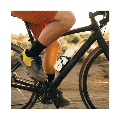 Cyklistická láhev na vodu Dunlop s držákem na kolo, objem 750 ml, barva šedá