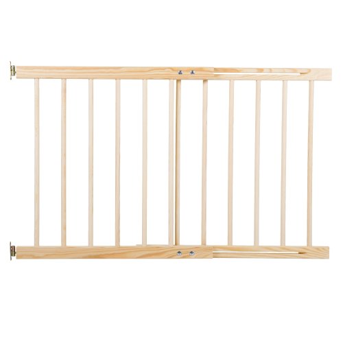 Dřevěná bezpečnostní zábrana, příčková branka k vymezení prostoru v domácnosti, rozpětí délky 72-122 cm, výška 74 cm