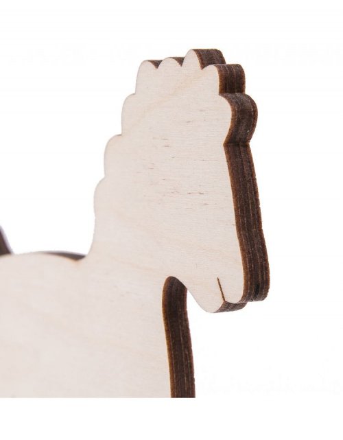Dřevěná dekorace HOUPACÍ KONÍČEK 17 cm