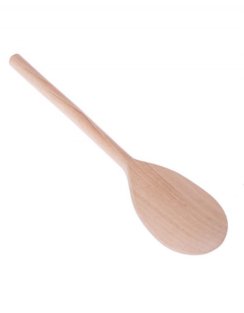 Dřevěná vařečka kulatá 25 cm, světlý buk