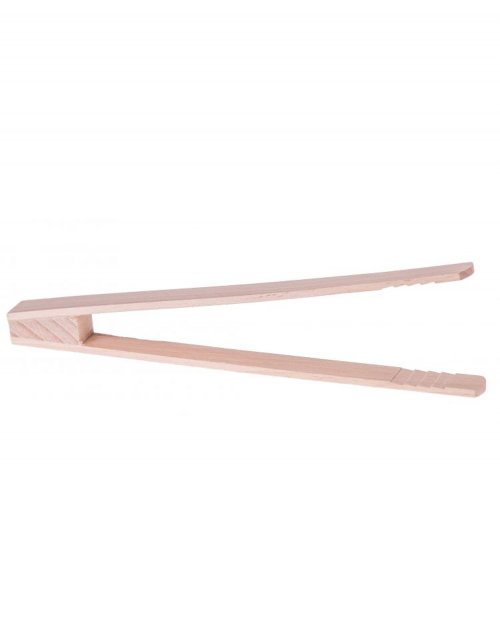 Dřevěné kuchyňské kleště 22 cm, přírodní bukové dřevo