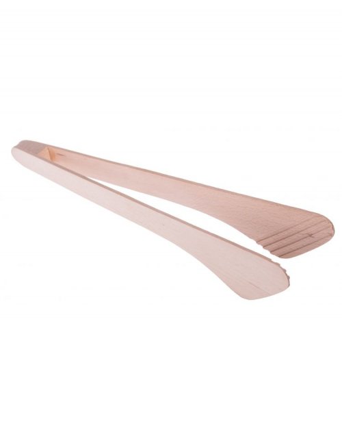 Dřevěné kuchyňské kleště 30 cm, přírodní bukové dřevo