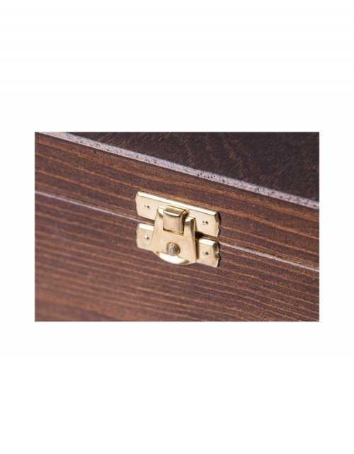 Dřevěný dárkový box na alkohol 30x23x11 cm, bronzový