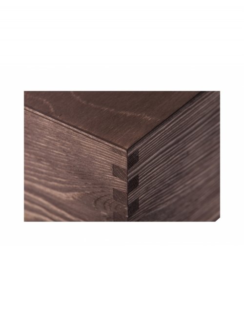 Dřevěný dárkový box na alkohol 35x20x11 cm, bronzový