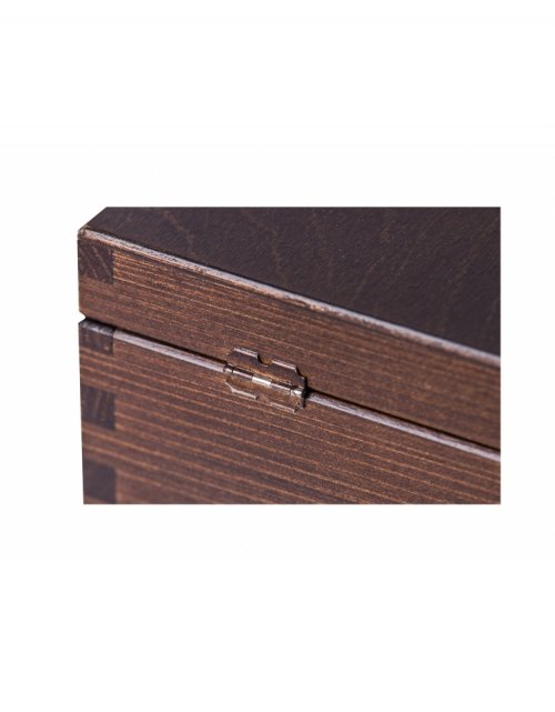 Dřevěný dárkový box na alkohol 35x20x11 cm, bronzový