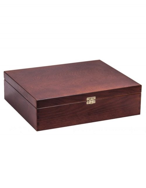 Dřevěný dárkový box na alkohol 36x30x10 cm, ořechový
