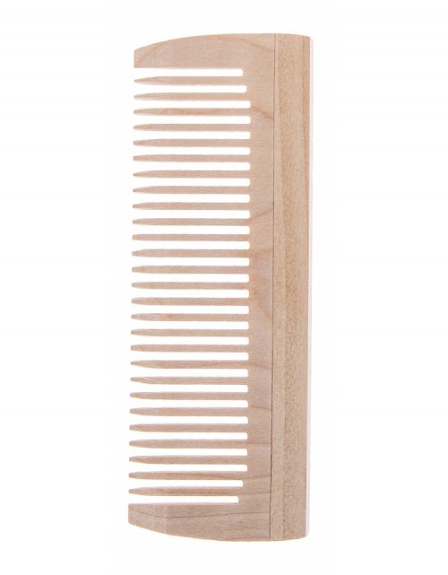 Dřevěný hřeben přírodní 12x4,5 cm, bukové dřevo