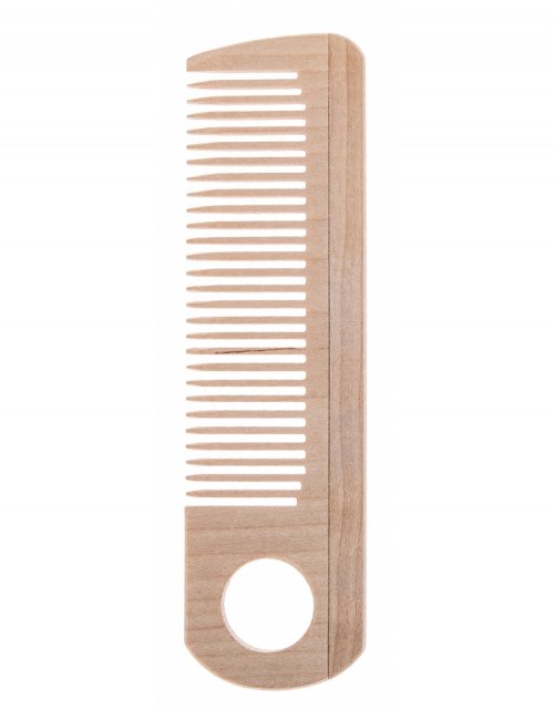 Dřevěný hřeben přírodní 16x4,5 cm, bukové dřevo
