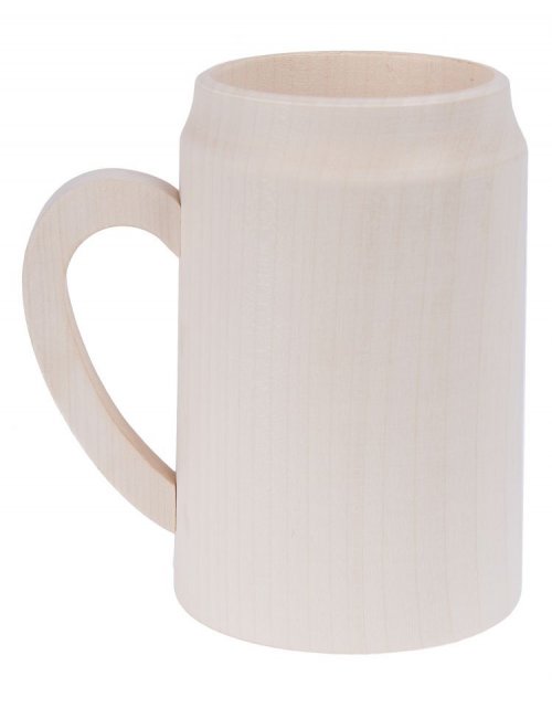 Dřevěný hrnek s uchem 330 ml, lipové dřevo