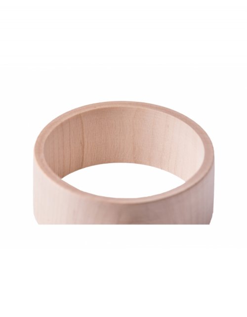 Dřevěný náramek plochý ø8x3 cm, lipové dřevo