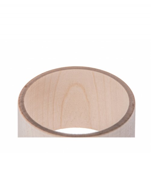 Dřevěný náramek plochý ø8x4 cm, lipové dřevo