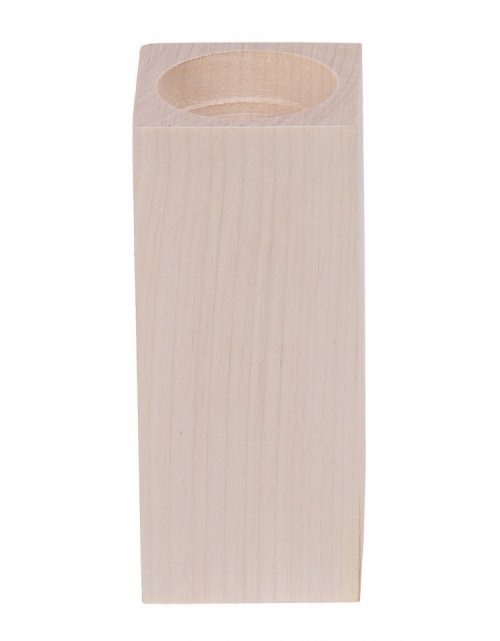 Dřevěný svícen 12 cm, bukové dřevo