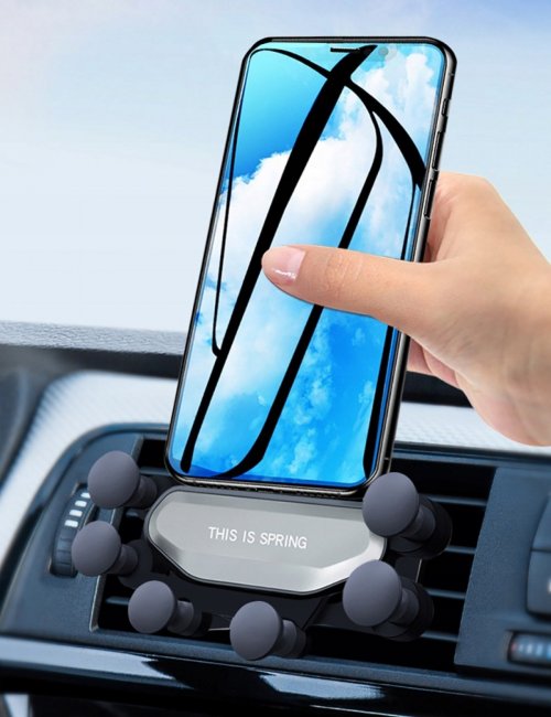 Držák na mobil do auta, barva černá