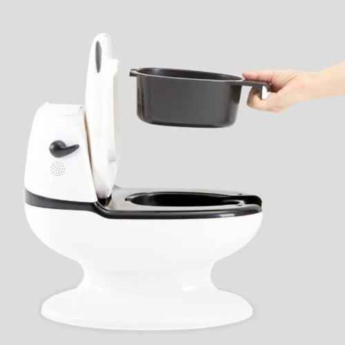 Interaktivní toaleta pro děti PANDA, zvuky splachování, vyjímatelná toaletní nádoba, hygienický, bezpečný, stabilní