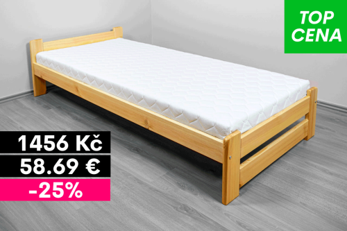 Jednolůžková postel z masivu Eda 80x200 cm