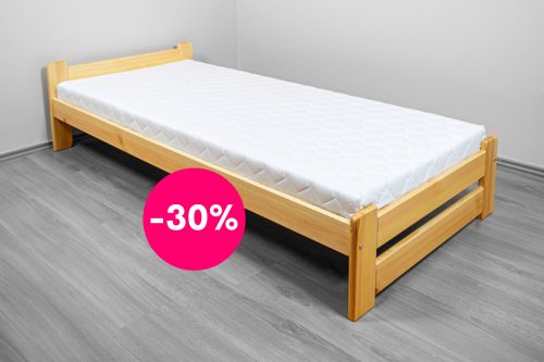 Jednolůžková postel z masivu Eda 90x200 cm