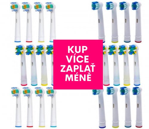 Náhradní hlavice na kartáčky Oral B - MEGA BALENÍ 24 kusů