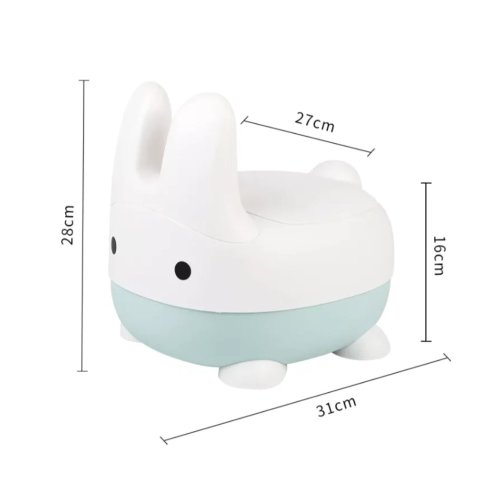Nočník BUNNY, protiskluzové nožičky, bezpečný, stabilní, pohodlný při sezení, růžový