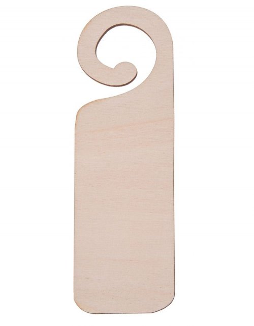 Ozdobná dřevěná visačka 18x6 cm