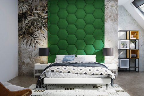 Panel čalouněný Hexagon 3 cm - 08