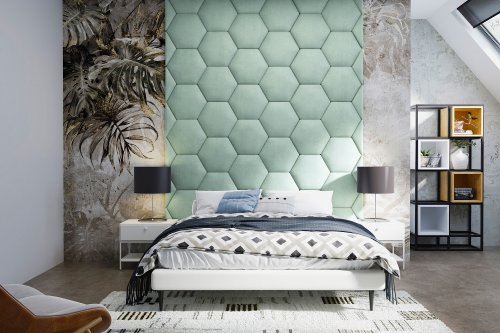 Panel čalouněný Hexagon 3 cm - 15