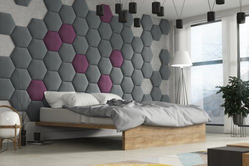 Panel čalouněný Hexagon 3 cm - 02