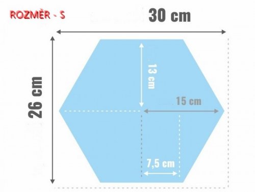Panel čalouněný Hexagon 3 cm - 20
