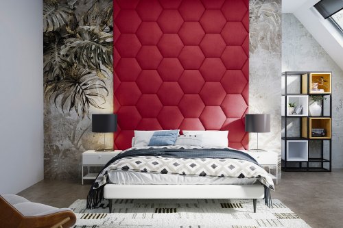 Panel čalouněný Hexagon 5 cm - 06