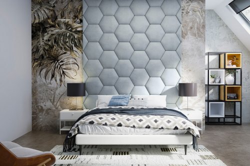 Panel čalouněný Hexagon 5 cm - 12