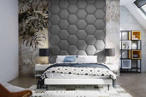 Panel čalouněný Hexagon 5 cm - 18