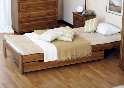 Postel Alex 90x200 cm + rošt dub